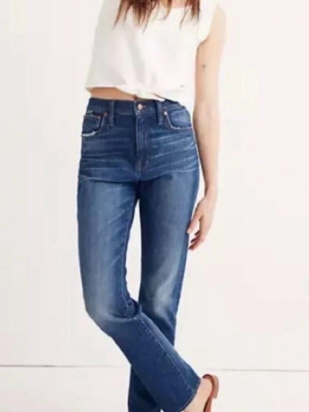 Madewell High-Rise Slim Boyfriend Women’s Jeans - Dark Blue